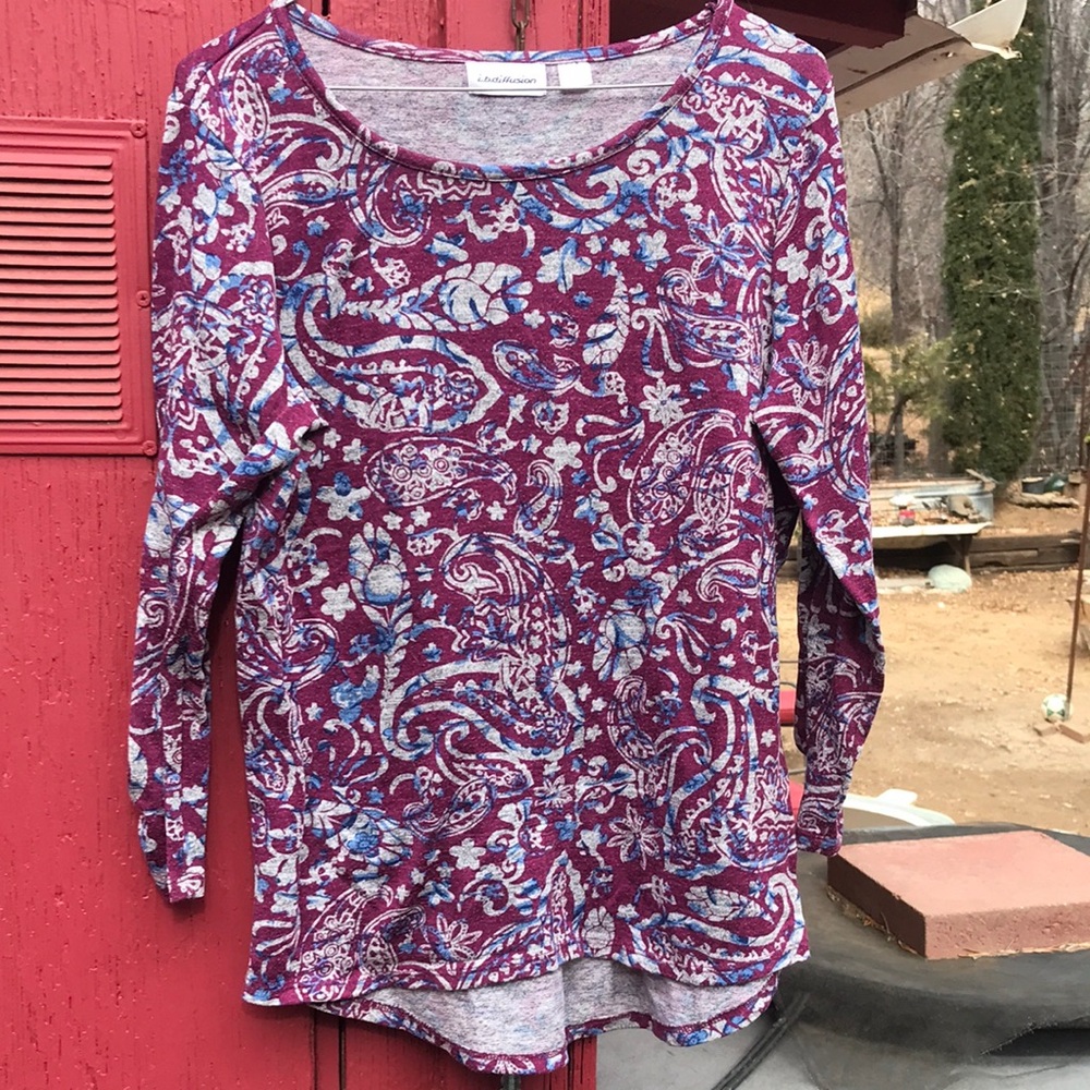 Indigo Purple Long Sleeve Tee